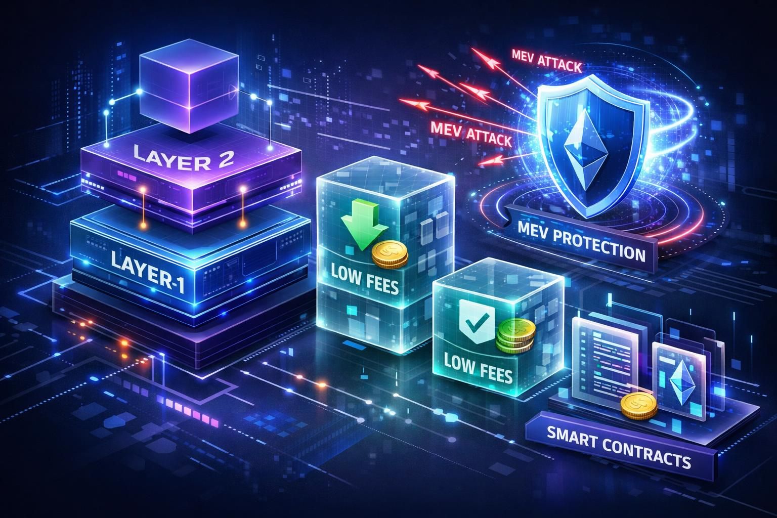 entdecken sie, wie neue blockchains zur senkung von transaktionsgebühren und miner extractable value (mev) beitragen und somit die effizienz und fairness im blockchain-ökosystem verbessern.