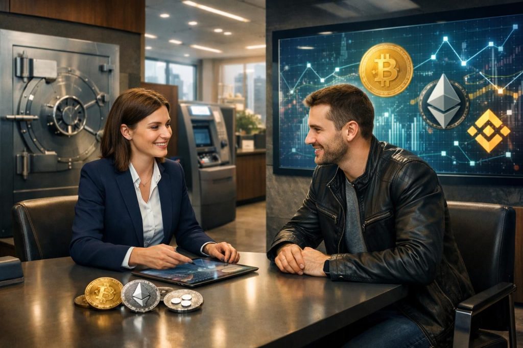 erfahren sie, wie kryptowährungen und traditionelle banken zusammenarbeiten können, um eine nachhaltige und strategische koexistenz im finanzsektor zu fördern.